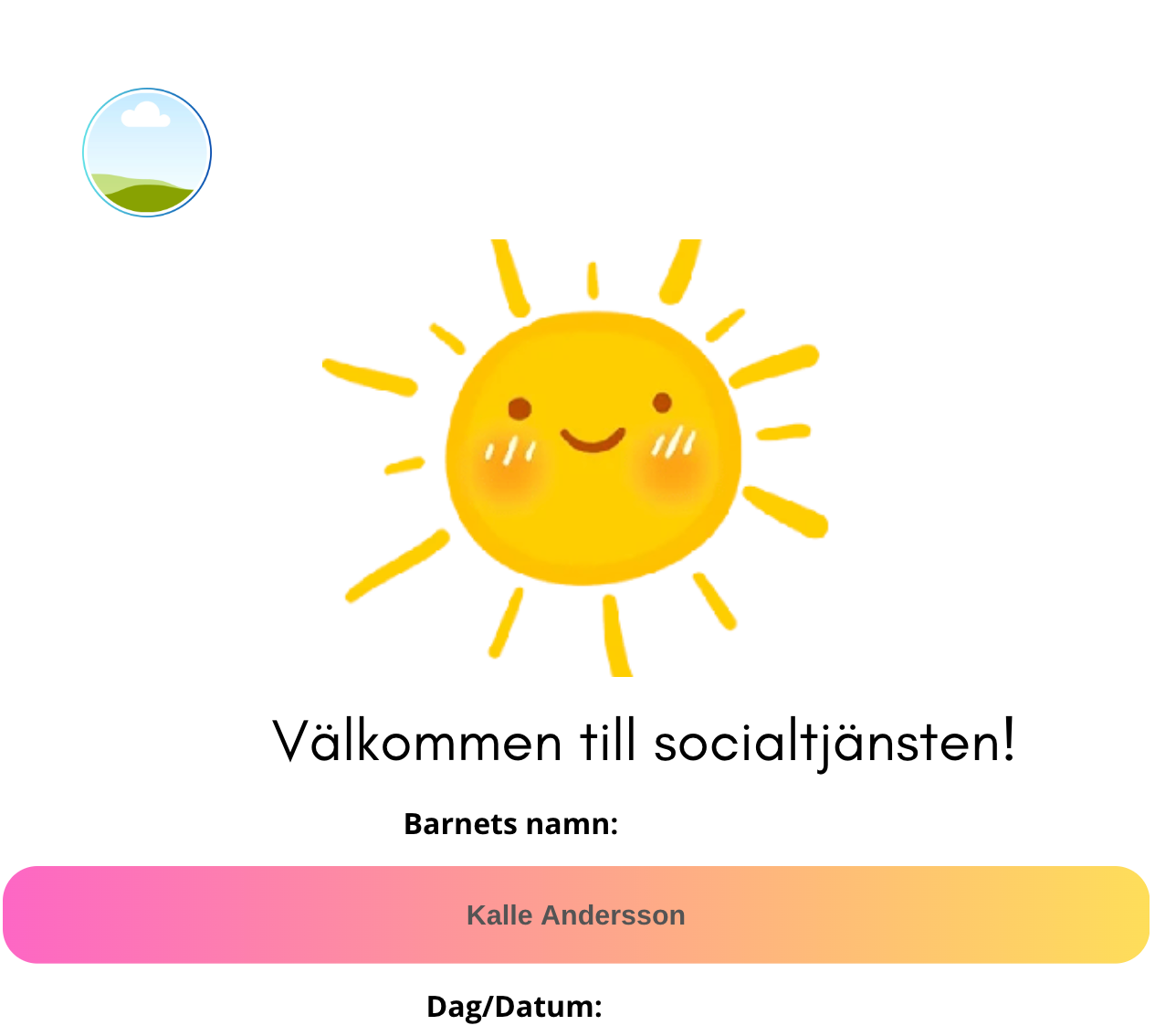 Barnkallelse till socialtjänsten - Redigerbar mall